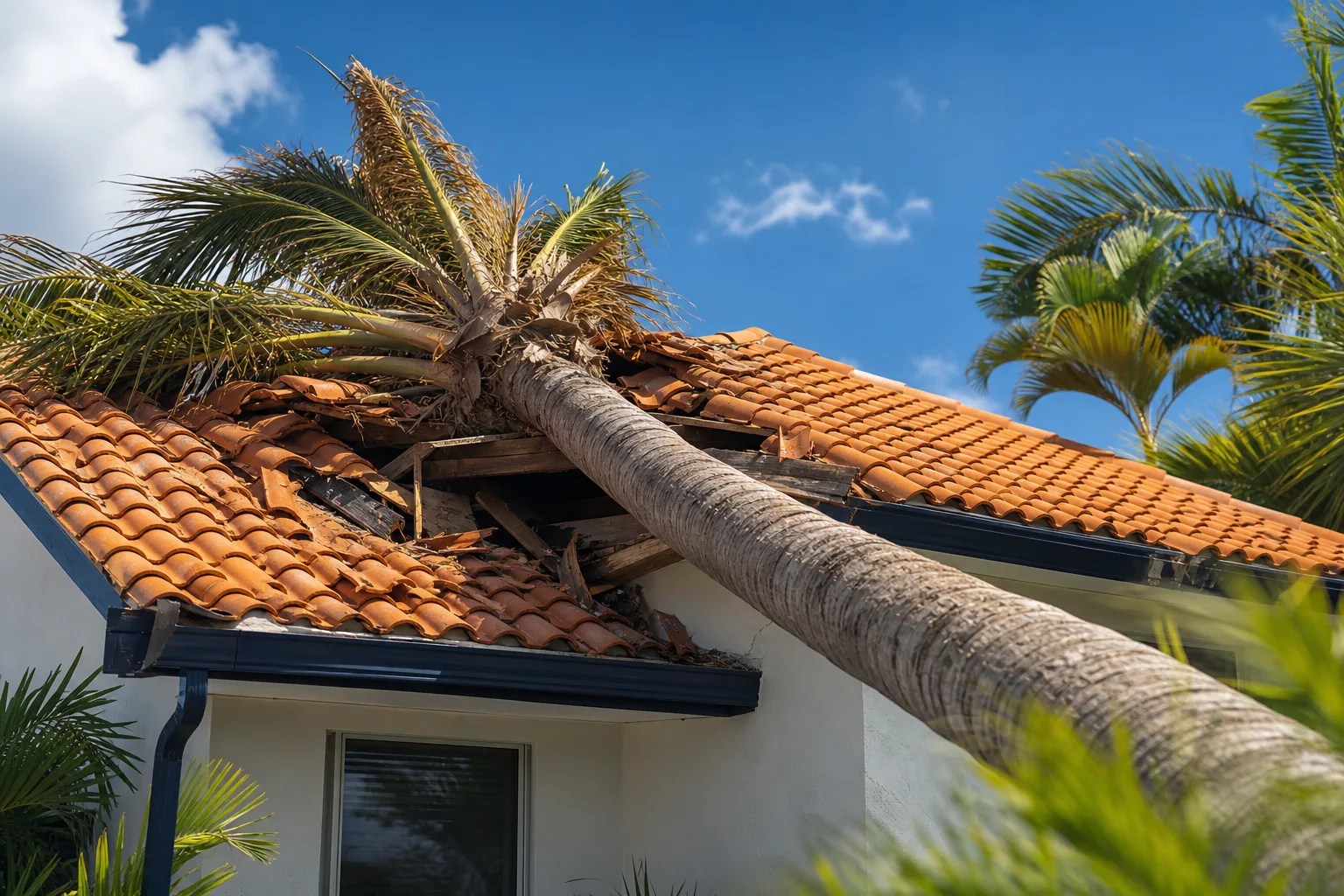 What Happens to a Roof When a Palm Tree Falls on It (and What to Do Next)