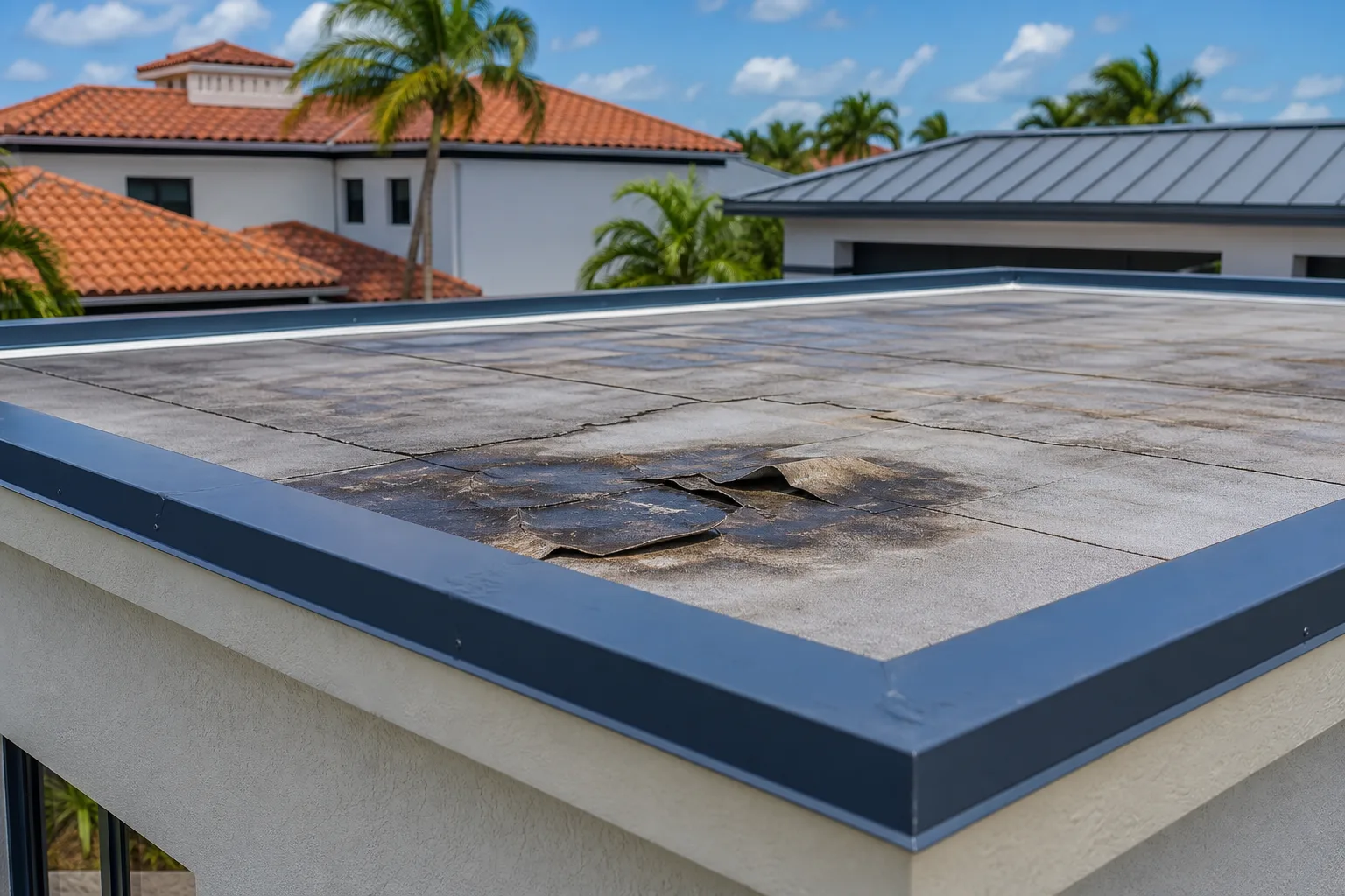 5 Signs Your Flat Roof Membrane Is Failing Before a Leak Starts