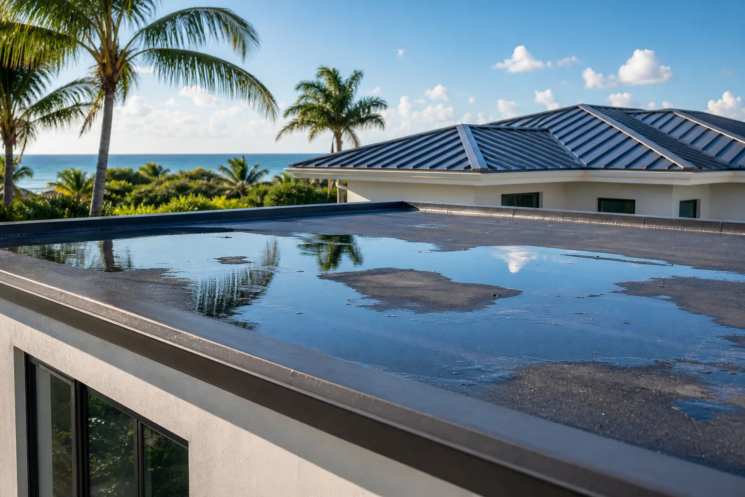 Standing Water on a Flat Roof: What Happens Day by Day