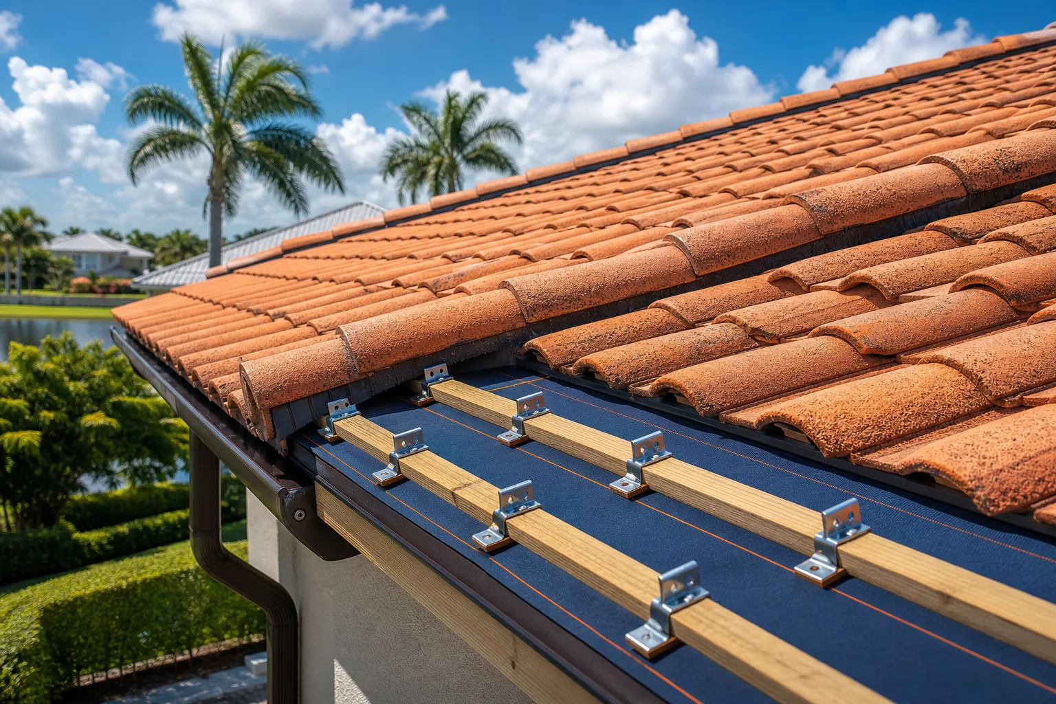 What Holds Roof Tiles Down in a Florida Hurricane